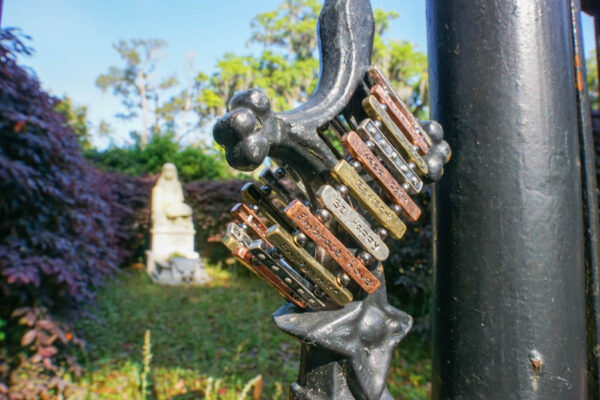 Bracelet at Little Gracie's Grave at Bonaventure Cemetery