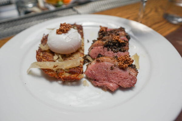 Duck Pastrami and Rosti at The Grey Savannah