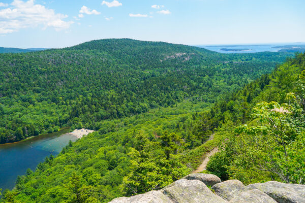 Overlooking Echo Lake and Beach