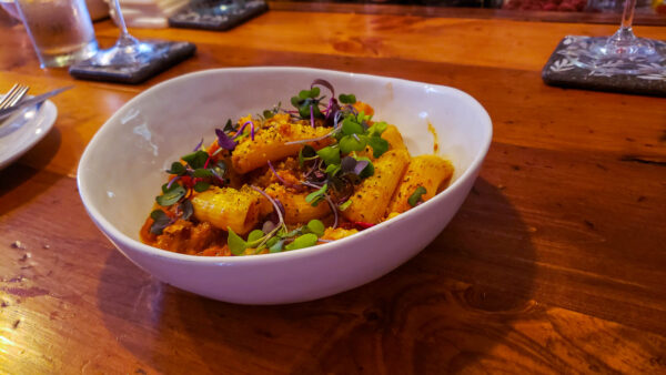 Maine hake bolognese at Salt & Steel