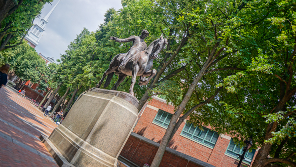 Paul Revere Statue in Boston