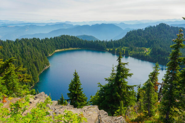 Summit Lake and Mountains