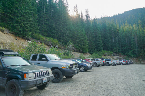 Trailhead Parking Lot for Summit Lake Hike