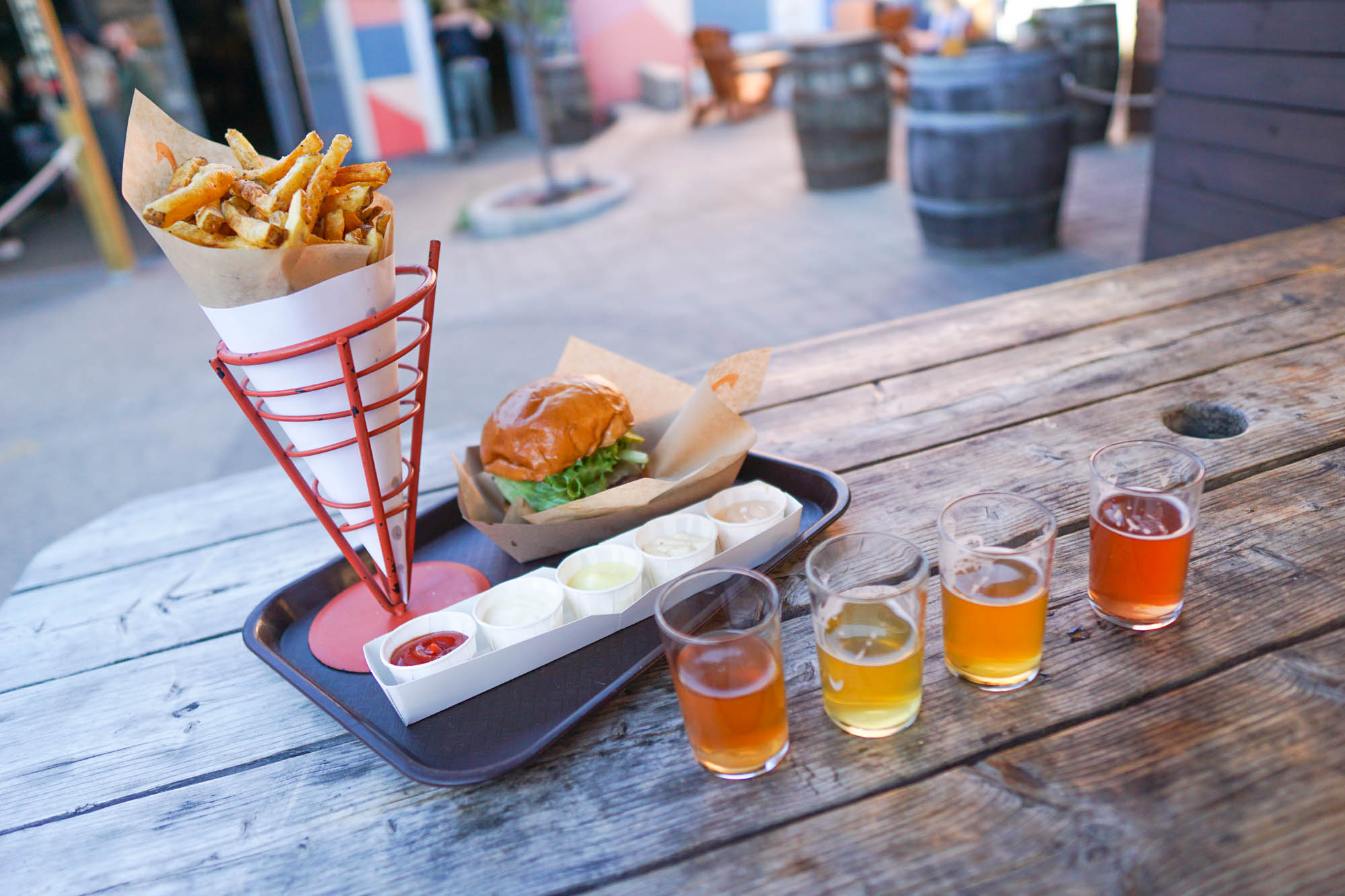 Burger and Fries from Duckfat