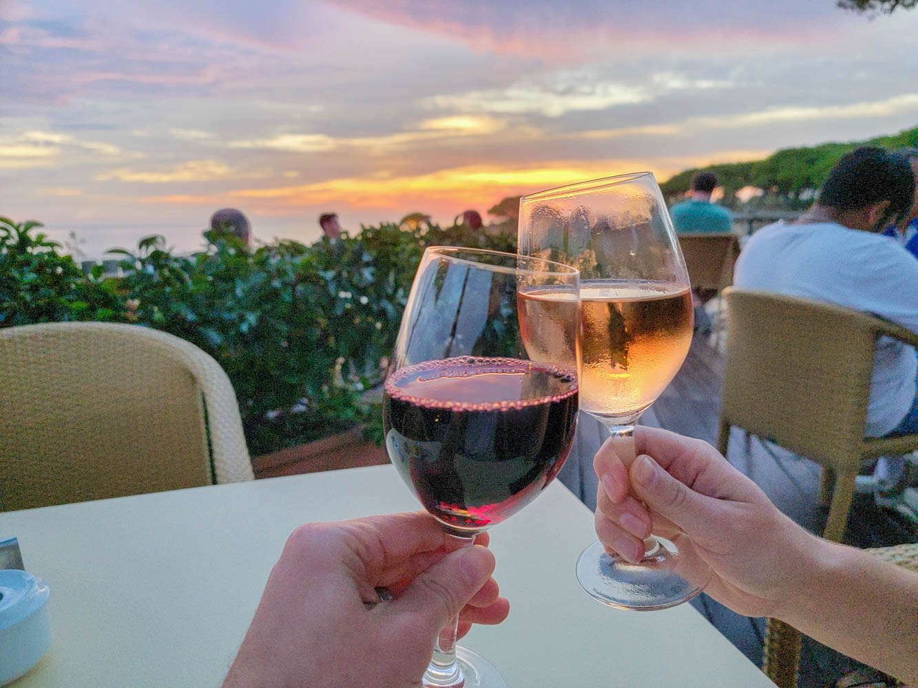 Pine Cliff Hotel Mirador Bar at Sunset