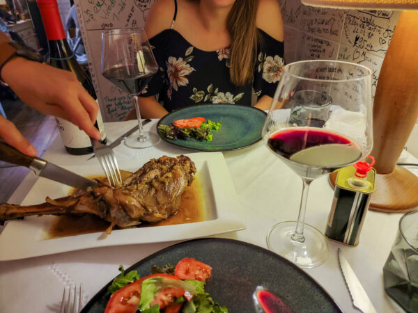 Lamb and Red Wine in Portugal