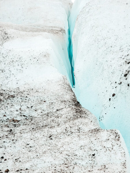 Glacier Crevaces in Iceland