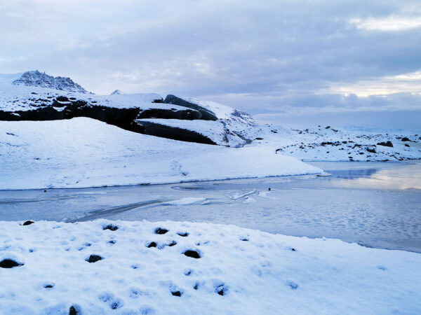 Hiking on a Glacier in Iceland