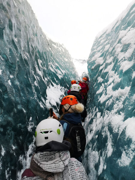 Hiking Vatnajokull Glacier