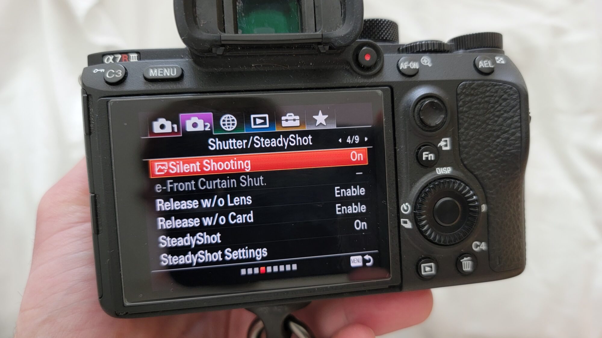 Changing Camera Settings