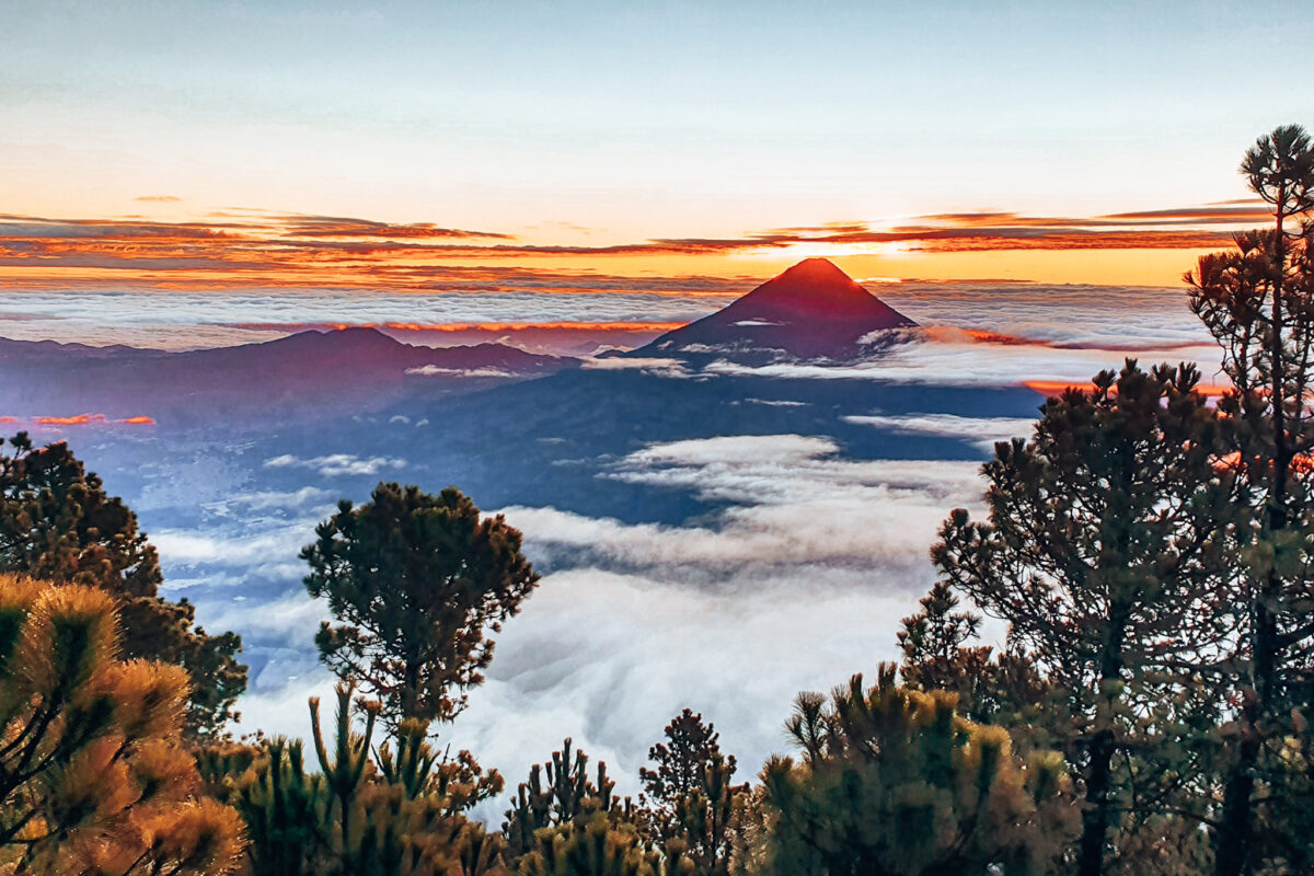 Acatenango Volcano at Sunrise