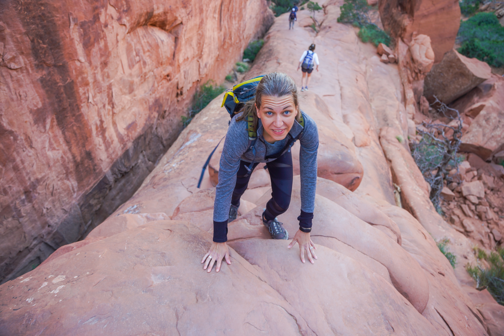 Hiking Double O Arch Path