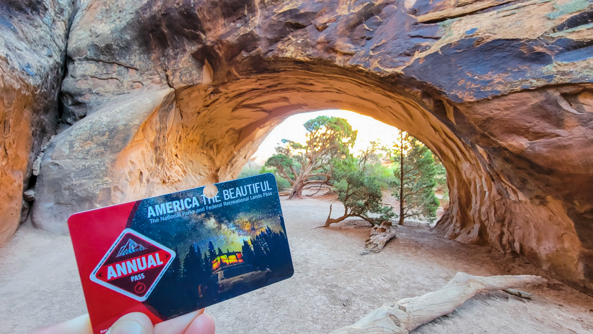 Navajo Arch and America the Beautiful Pass