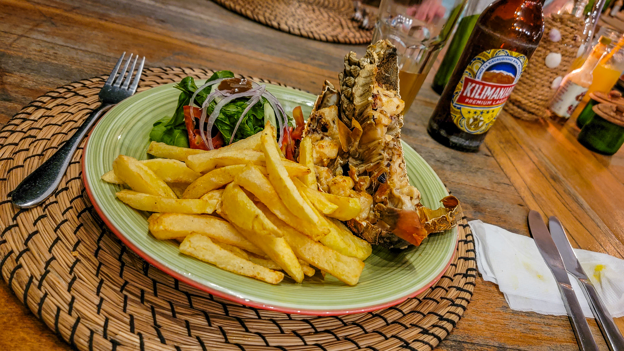 Lobster Dinner at Jambiani Villas