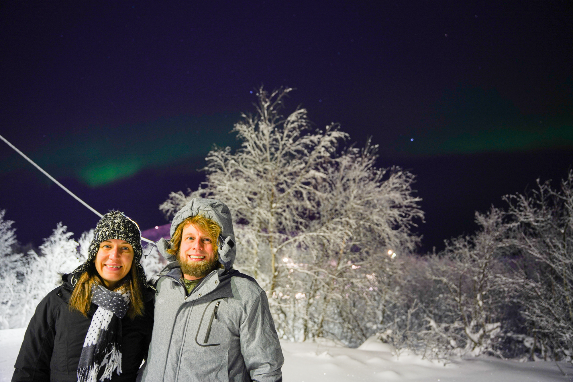 Using a Tripod for an Aurora Selfie