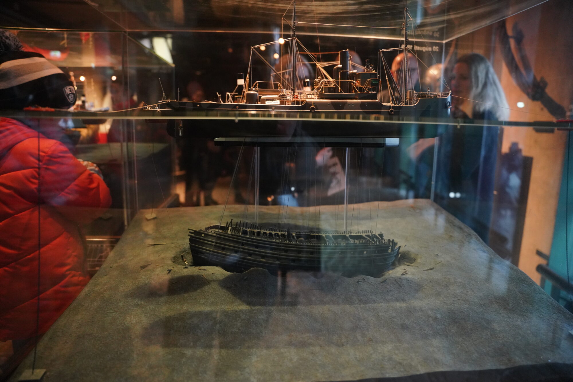 Display Showing How the Vasa Was Brought to the Surface