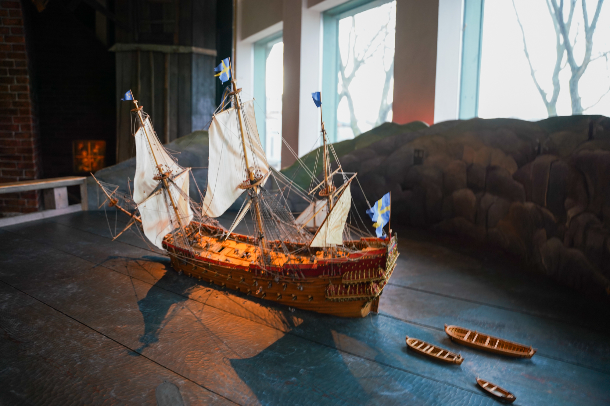 Display of the Vasa Shipwreck