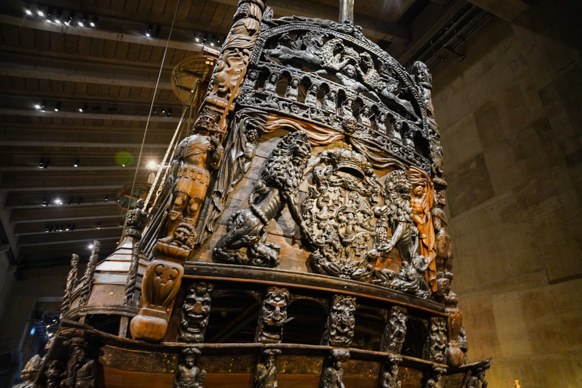 Woodwork on the Vasa Shipwreck