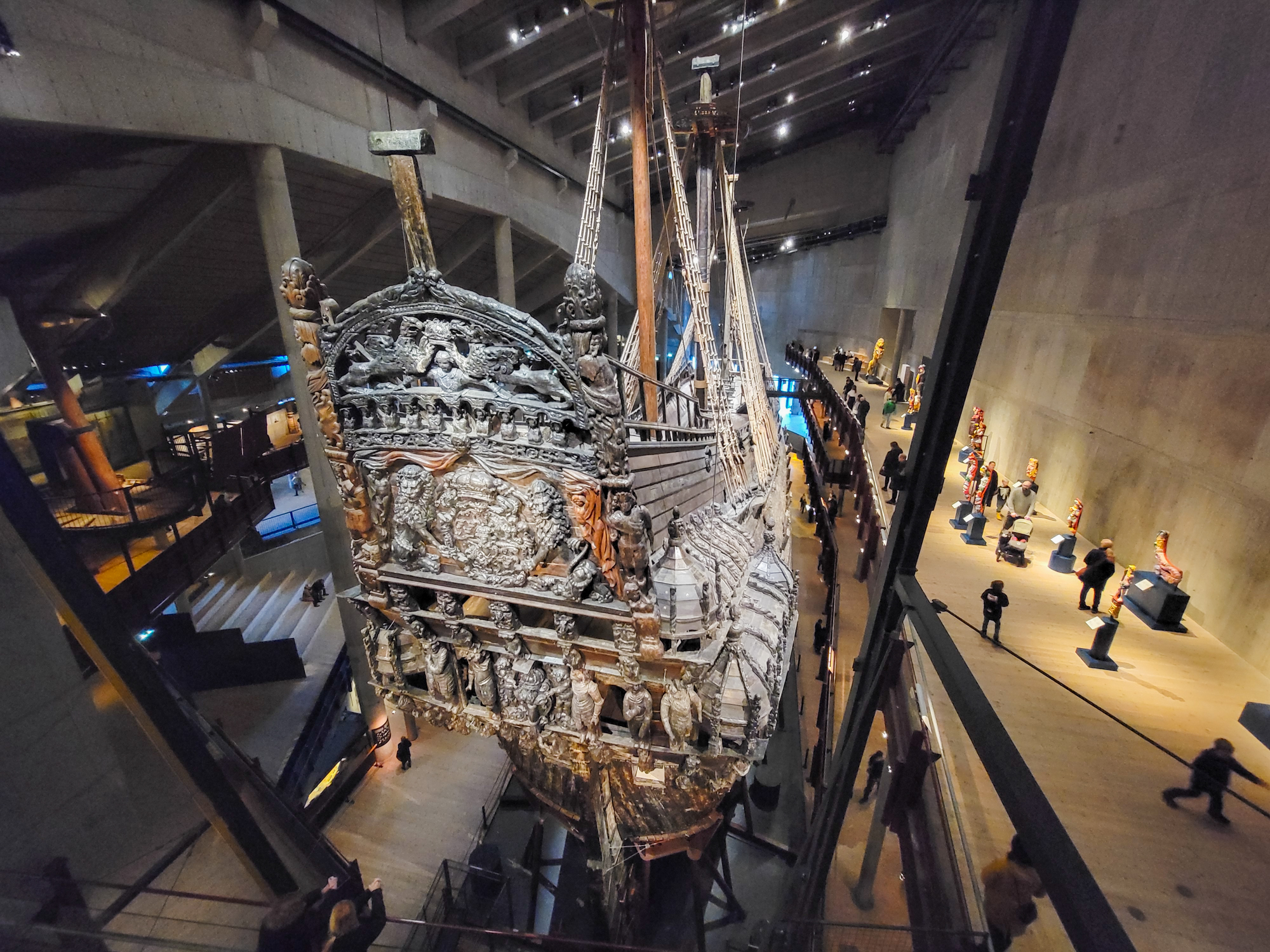 Woodwork on the Vasa Shipwreck