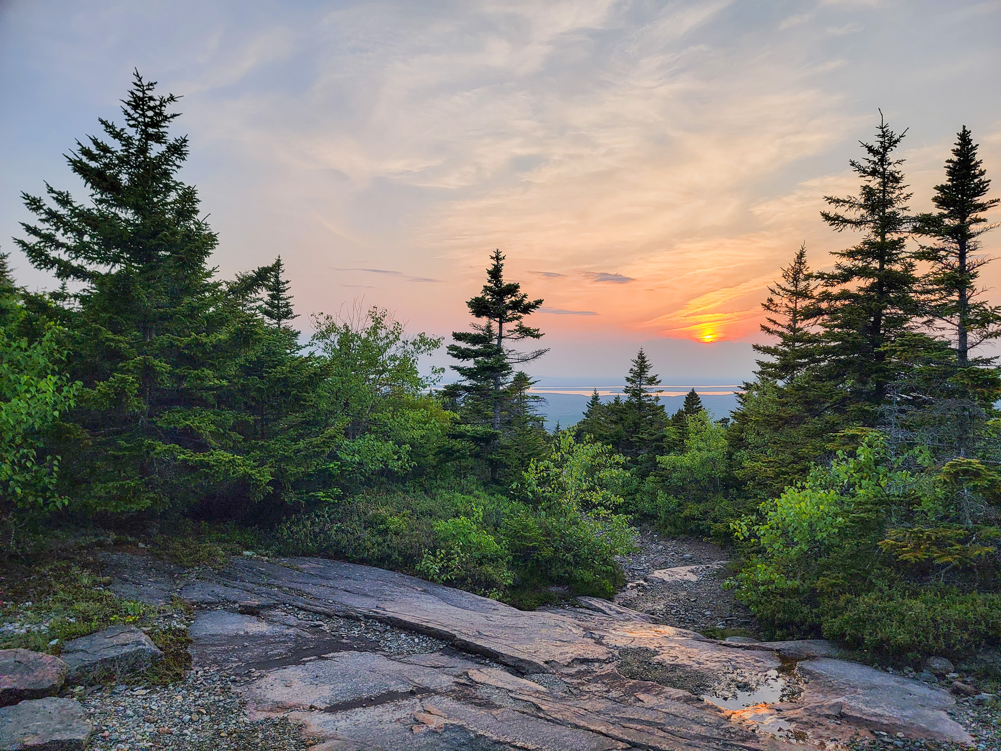 Sunset at Cadillac Mountain