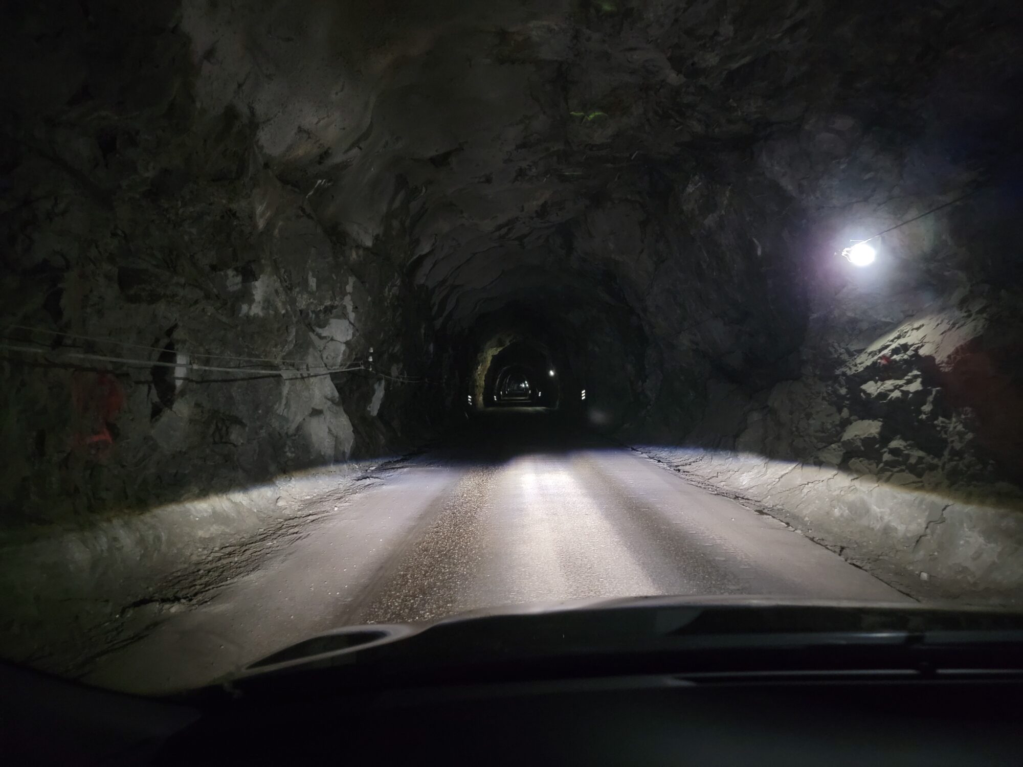Inside Kjaesen Tunnel