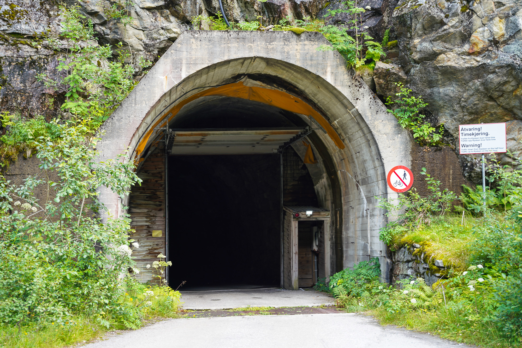 Tunnel to Kjaesen Mountain Farm