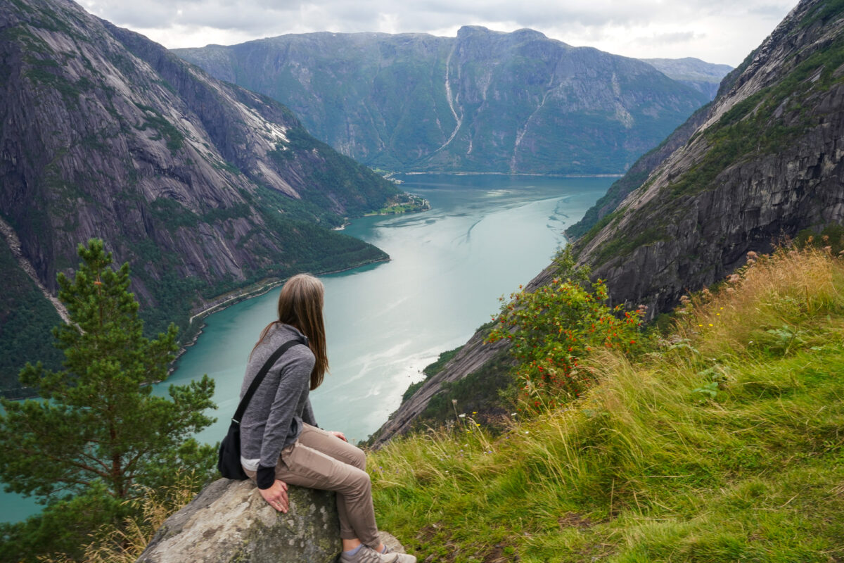 Top of a Fjord in Norway Top of a Fjord in Norway