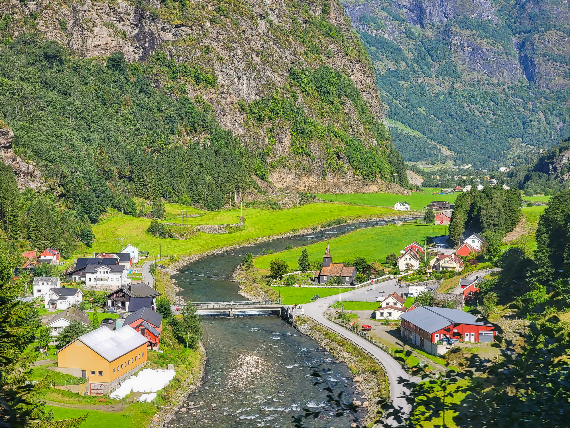 View from Flam Train