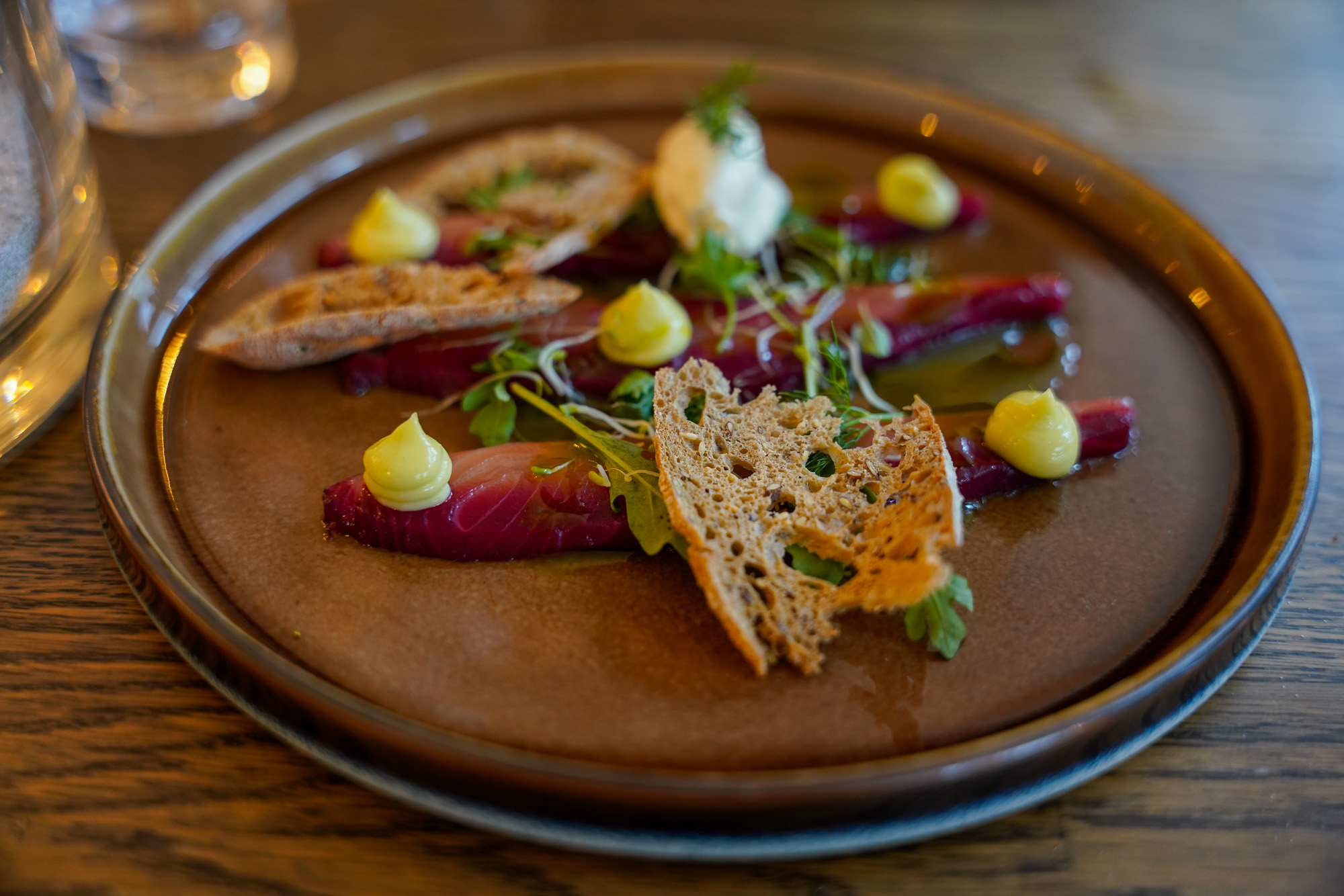 Grande fjord hotel restaurant's smoked salmon