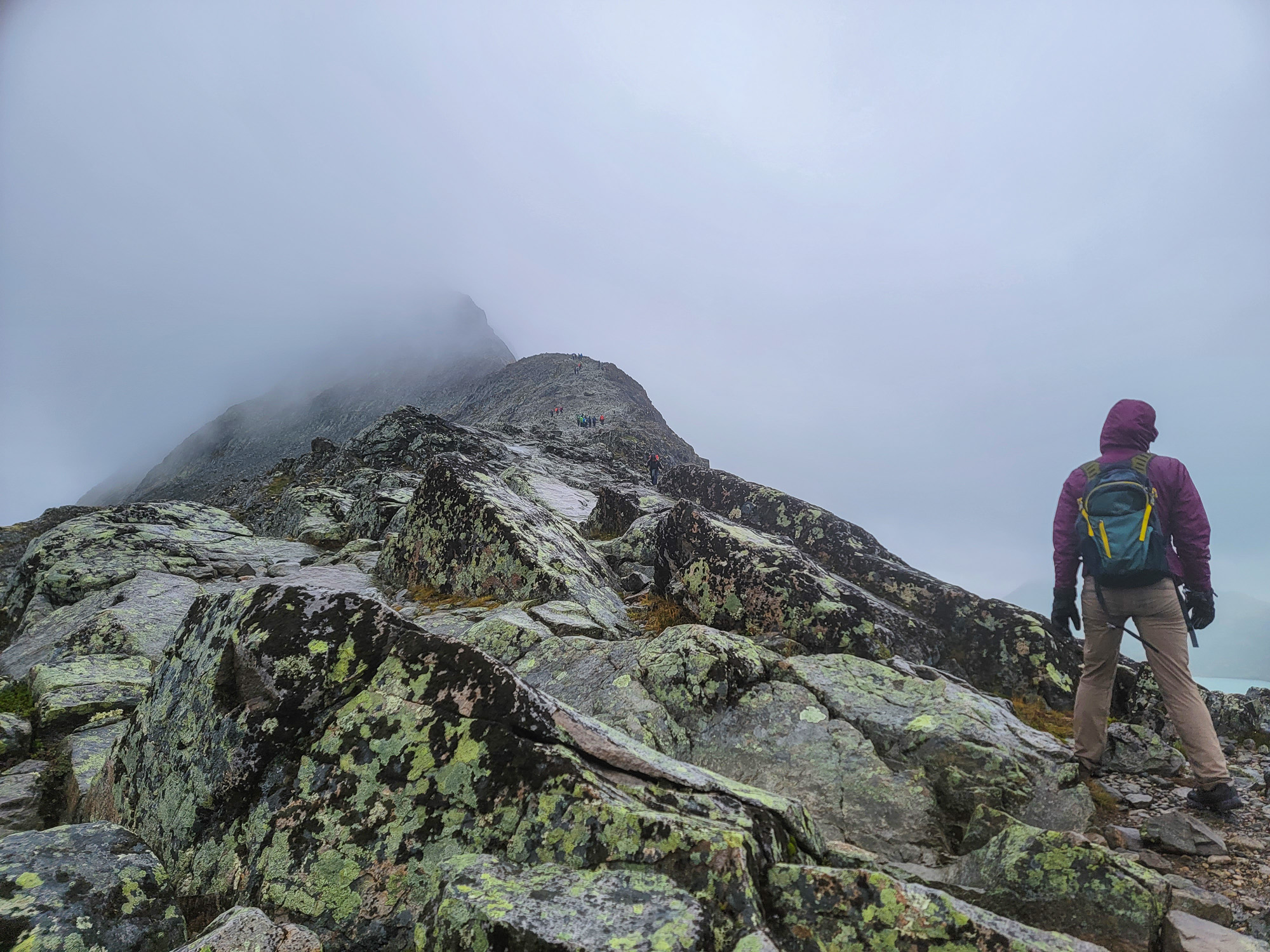 Climbing Route on Besseggen