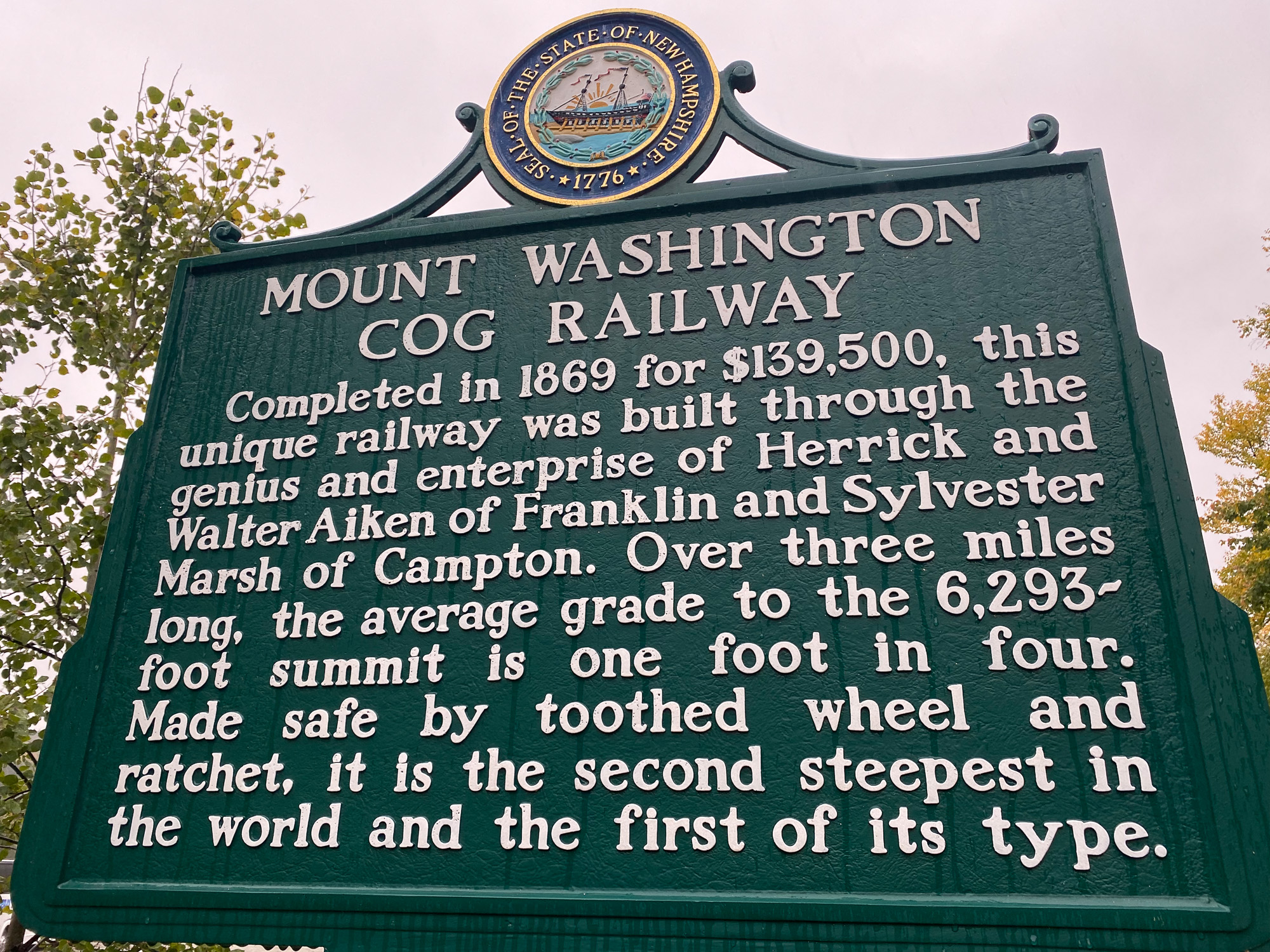 Mount Washington Sign