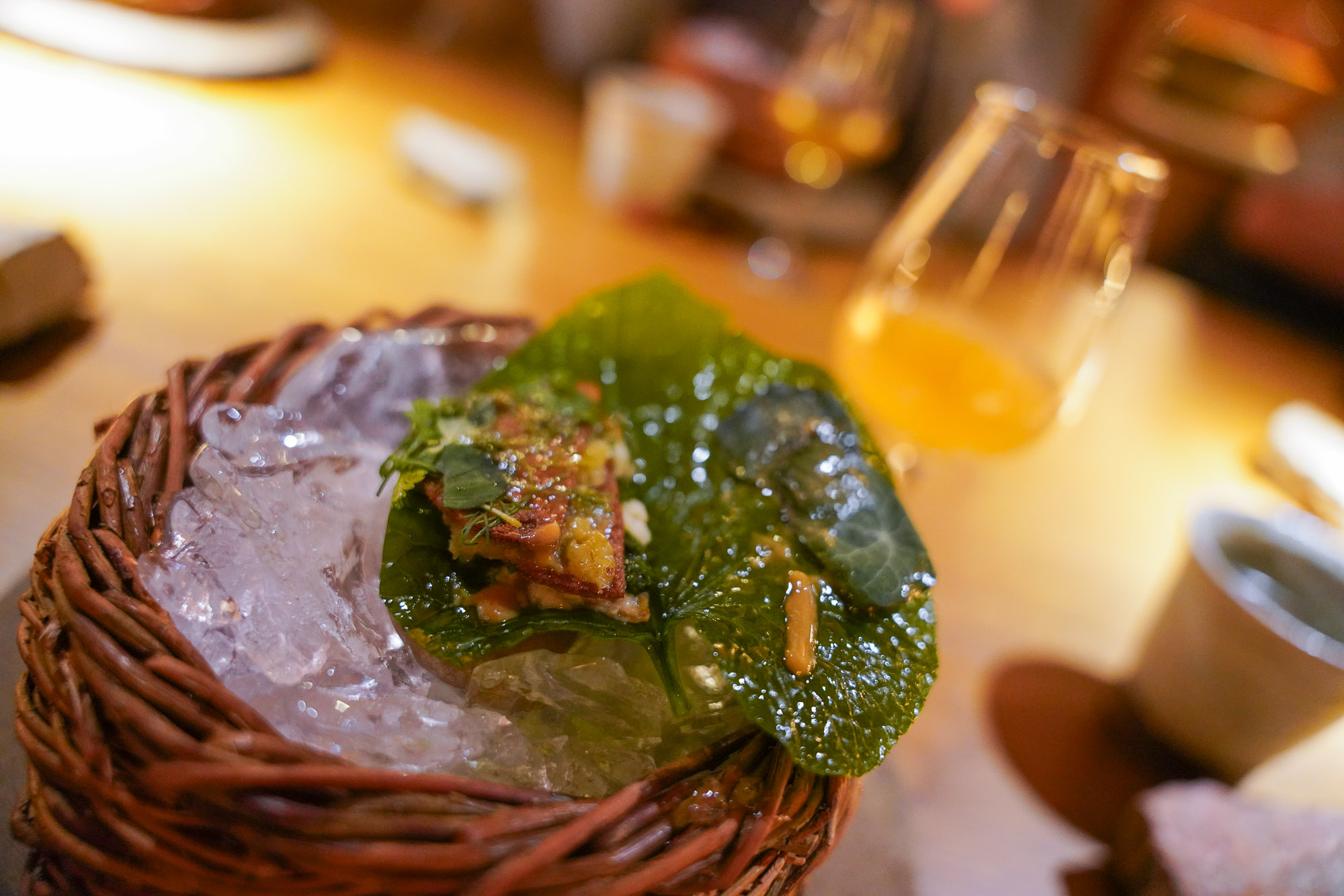 Wasabi Leaf and Cracker