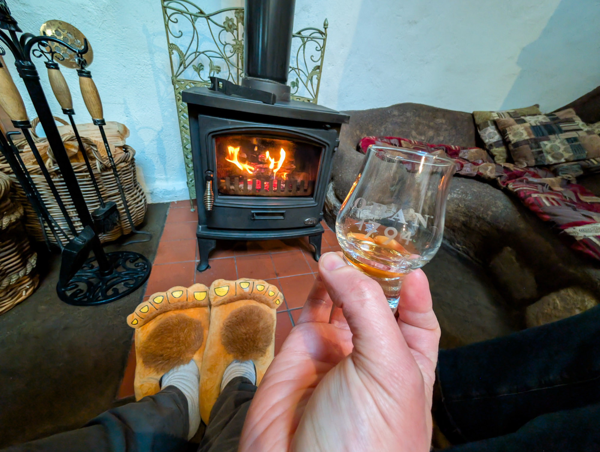 Scotch by the Fire with Hobbit Feet