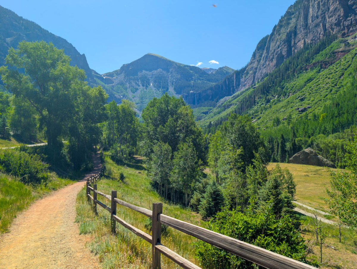 Heading out of Telluride Heading out of Telluride