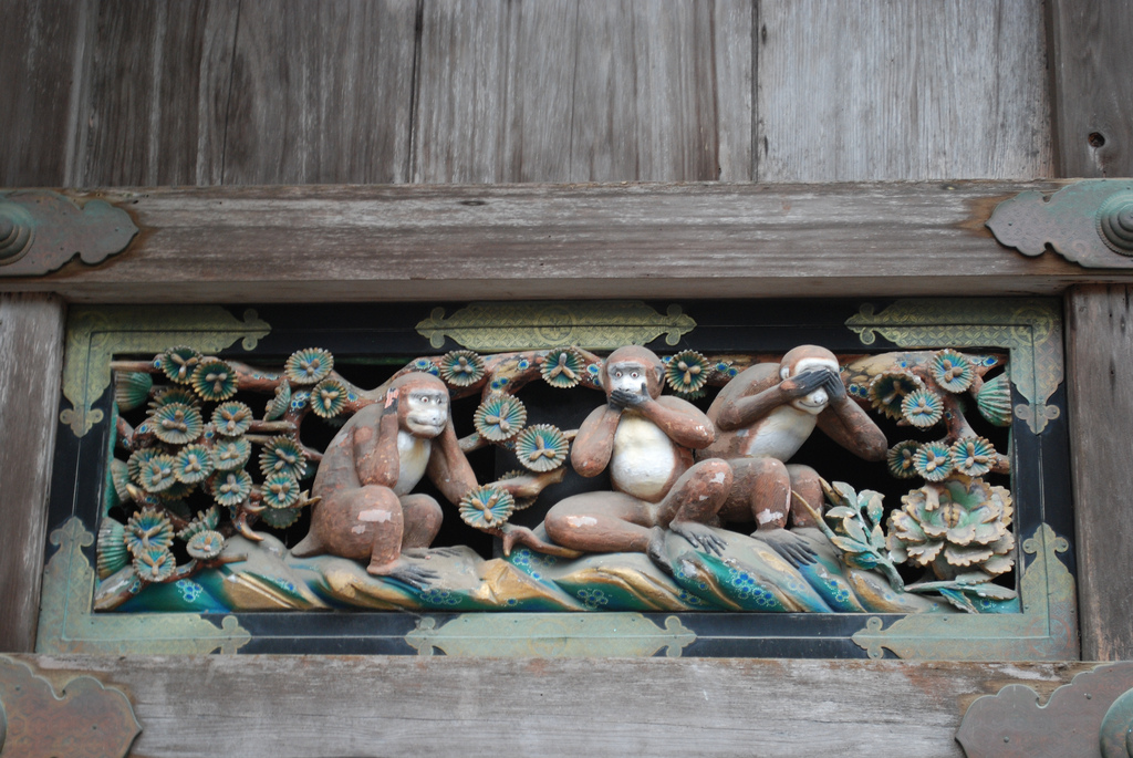 Nikko hear, see, speak no evil monkeys Nikko hear, see, speak no evil monkeys