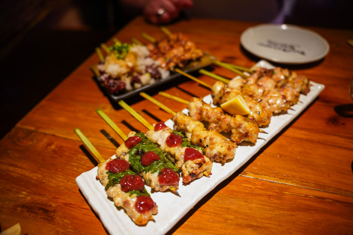 Yakitori at Fukumimi Shinjuju in Tokyo Yakitori at Fukumimi Shinjuju in Tokyo